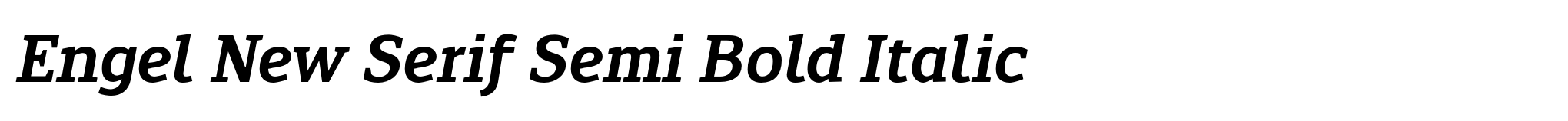 Engel New Serif Semi Bold Italic image